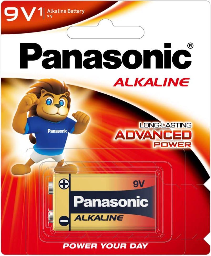 Alkaline 9V Battery, Pack of 1