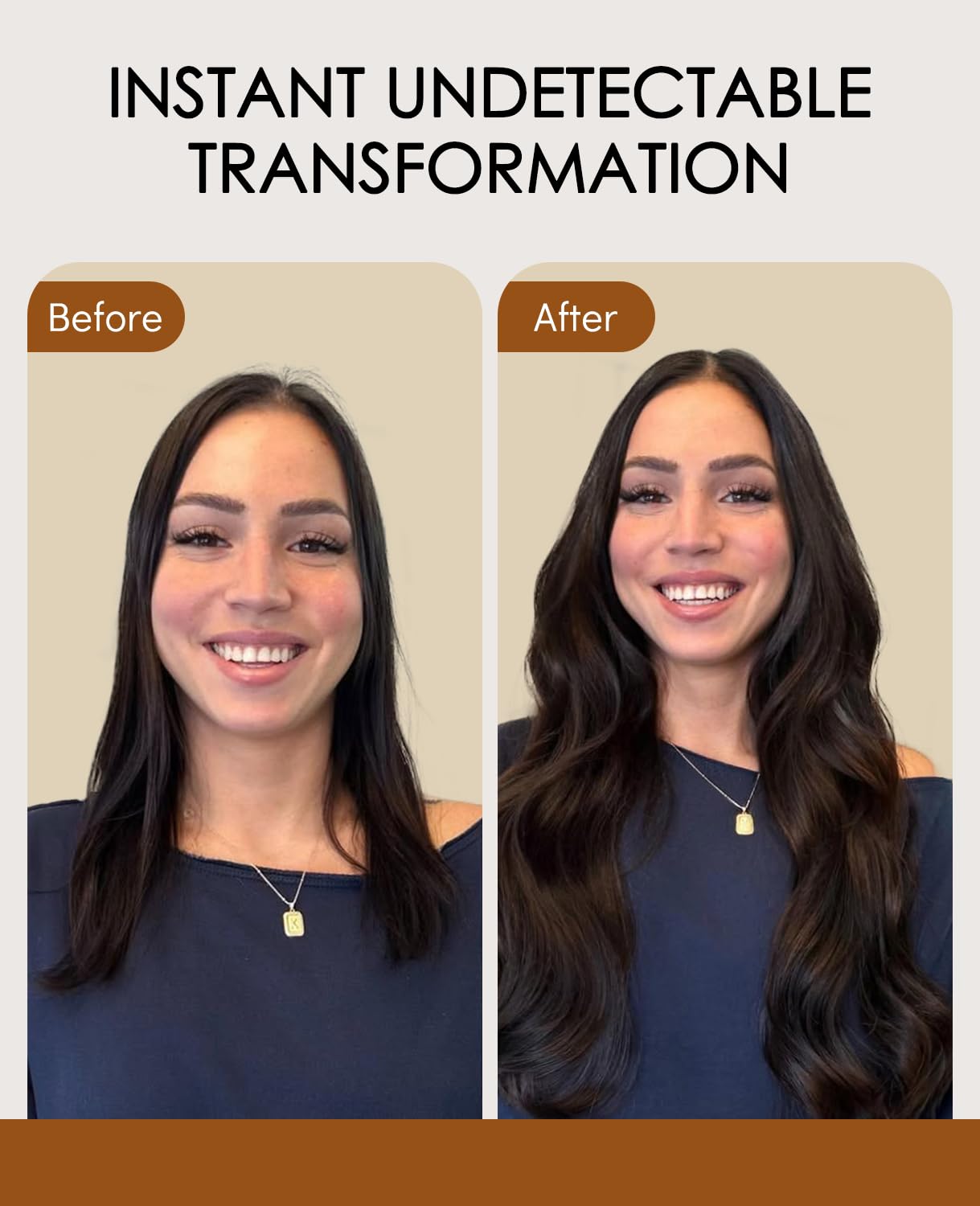 VINBAO Invisi Edge Tape in Extensions Echthaar Dunkelbraun 20 Stück 18 Zoll 50 g Injected Tape in Hair Extensions Pro Unsichtbares Luxus-Remy-Haar Nahtlose Blend 18 Zoll #2