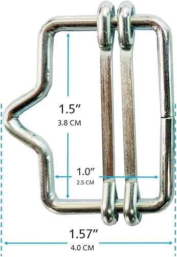 Miniatura 3 de Q'mark - Paquete de 2 manijas eléctricas para puerta de valla con hebilla de cinta de polietileno, mango de resorte, negro, 10 pulgadas x 2.3