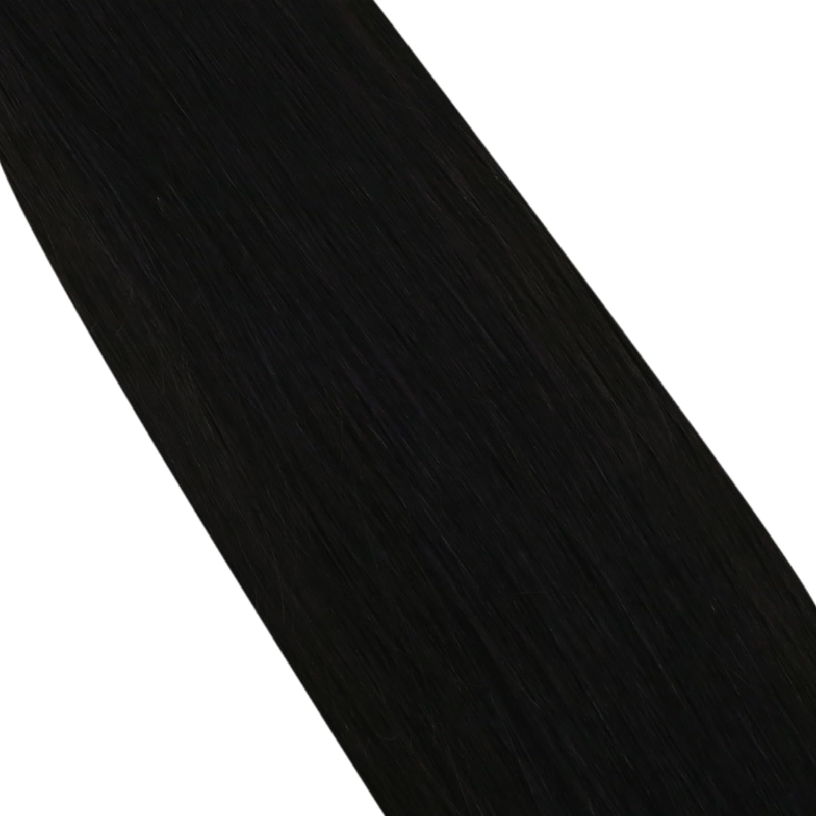 Moresoo Extension Capelli Veri Biadesivo 50 cm Nero Remy Umani Invisible #1B 20pz 50g