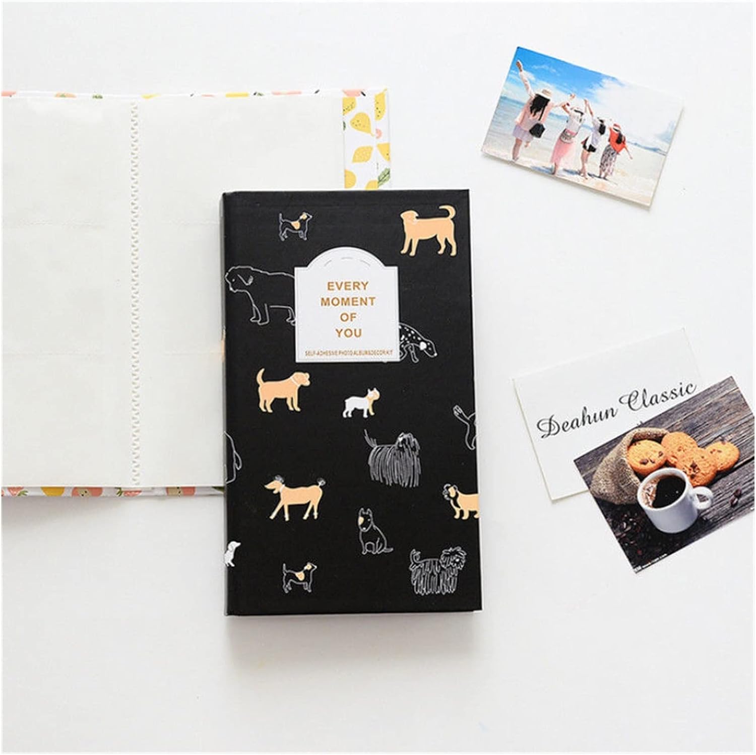 84 Pocket Photo Album Film Mini Film Ivory Photo Album Fashion Home Family Save Memory Suitable for Lover Photo Album, Friend Photo Album Large Capacity Cover Photo Album (Colo (Dog)