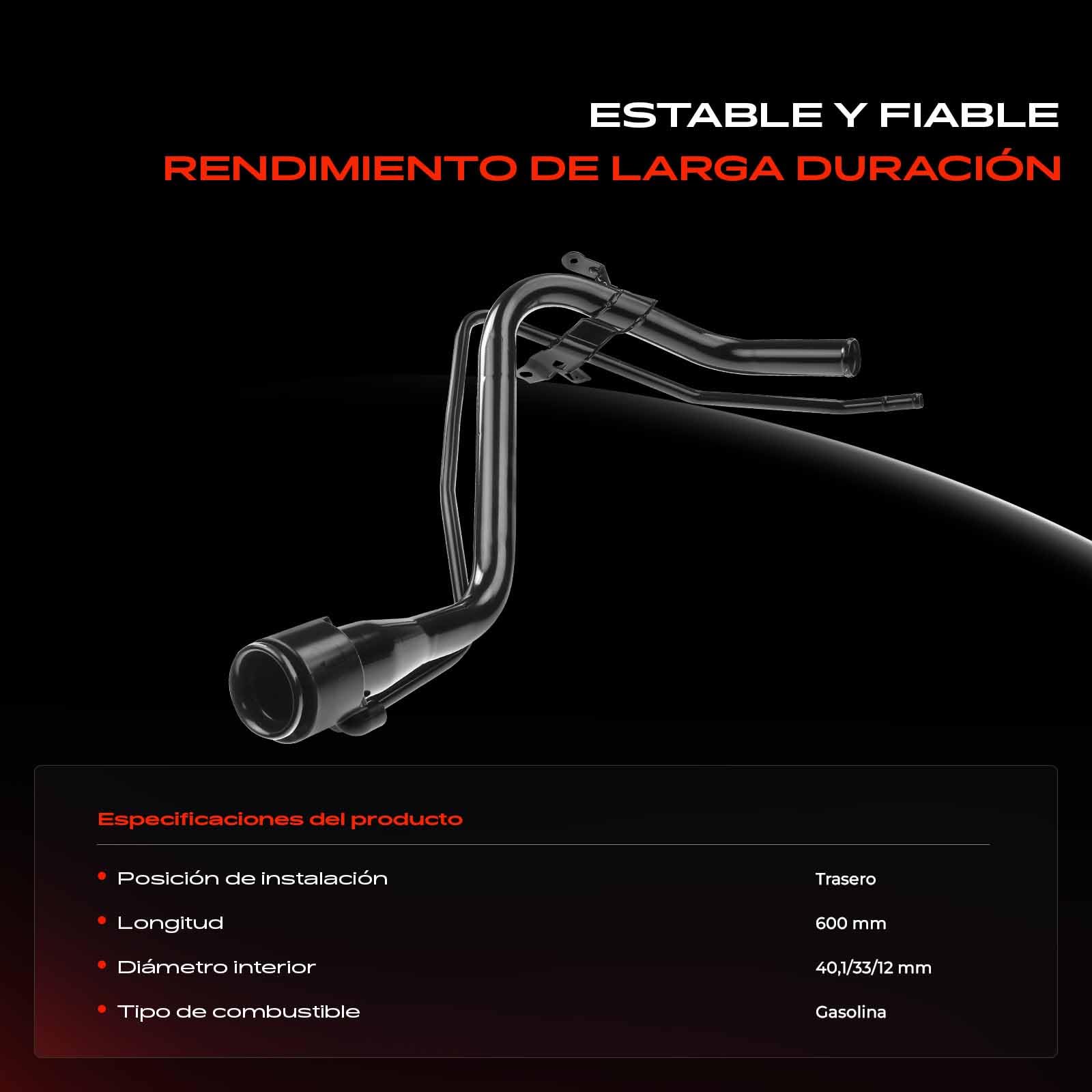 Frankberg Tubo de llenado de combustible cuello de llenado 7720152210 | Compatible con: Yaris P9