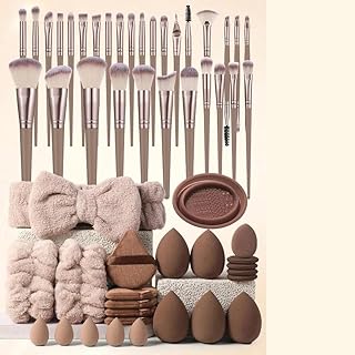 Brochas de maquillaje de mango largo oblicuo ...