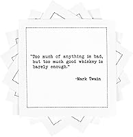 Vista 11 de Five Star Funny Snarky Quotes Servilletas de cóctel de algodón blanco 50 servilletas desechables de lujo con citas ingeniosas de bar