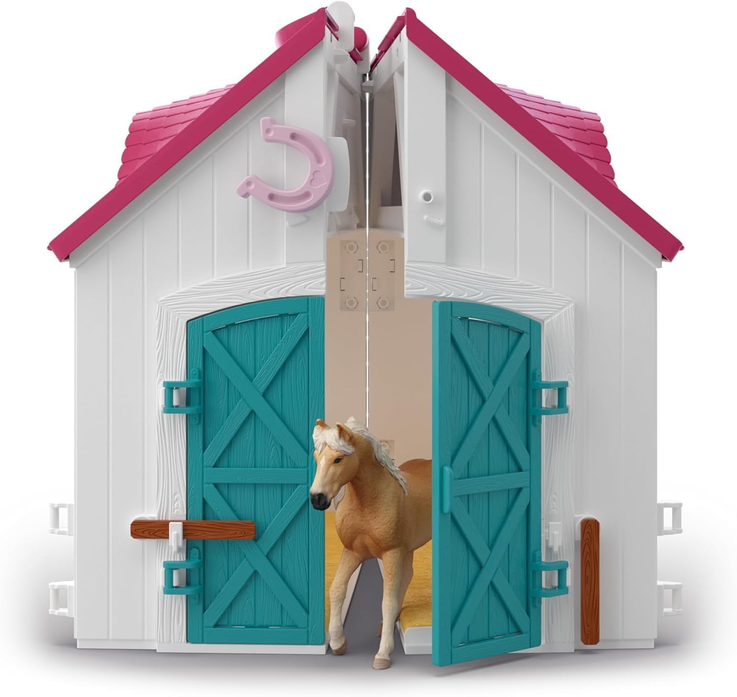 Schleich Horse Club | Establo portátil “Herradura” 42703 | 60 Piezas
