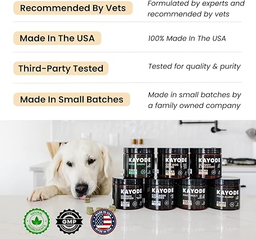 Kayode Bestie Balance - Natural Yeast Support Itchy Skin Comfort for Dogs. 2.5 Billion Dog Probiotics for Yeast, Itchy Skin and Itchy Ears. Helps Stinky Ears. Liver Detox for Inflammation.(Yeast & Itching)