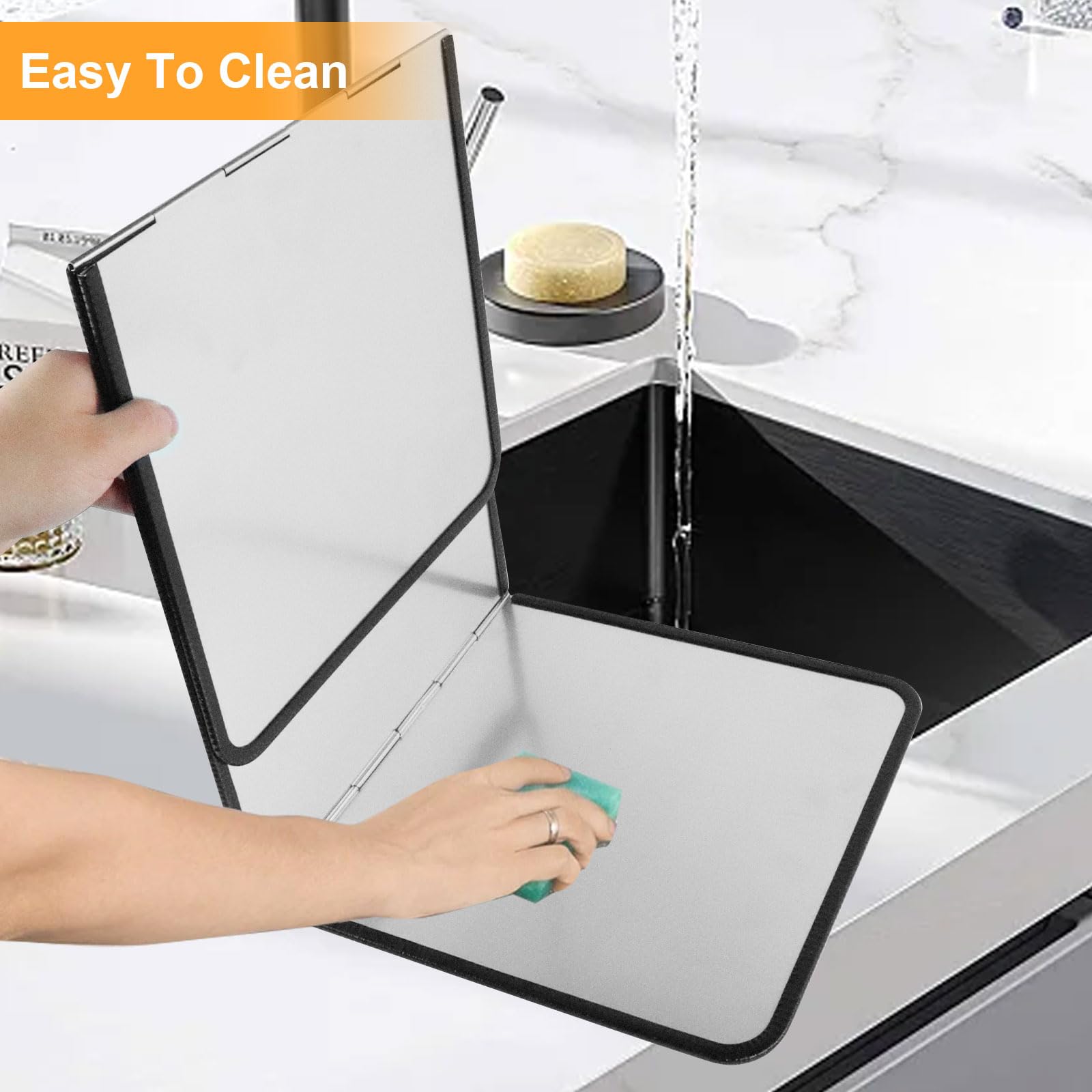 Foldable Splatter Screen For Stove - Stainless Steel Splash Guard, 96x30cm, Frying Pan Oil Splash Protector
