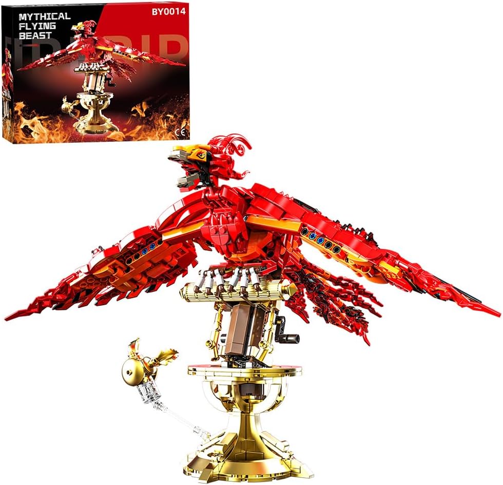 938 Pieces Phoenix Building Set, Magic Potter Phoenix Collection Model for Adults,Ideas HP Building Toy