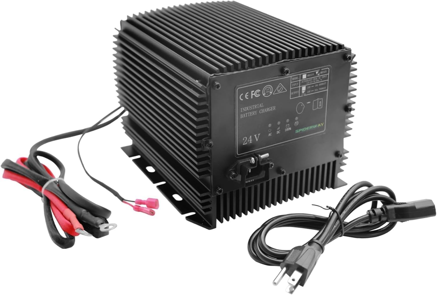 HB600-24B, 24V 25A Scissor Lift Battery Charger Compatible with Genie/Skyjack/JLG Scissor Lifts, Replaces 161827/128537/96211/105739GT, IP67 Waterproof Genie Gs 1930 Battery Charger & JLG Lift Charger