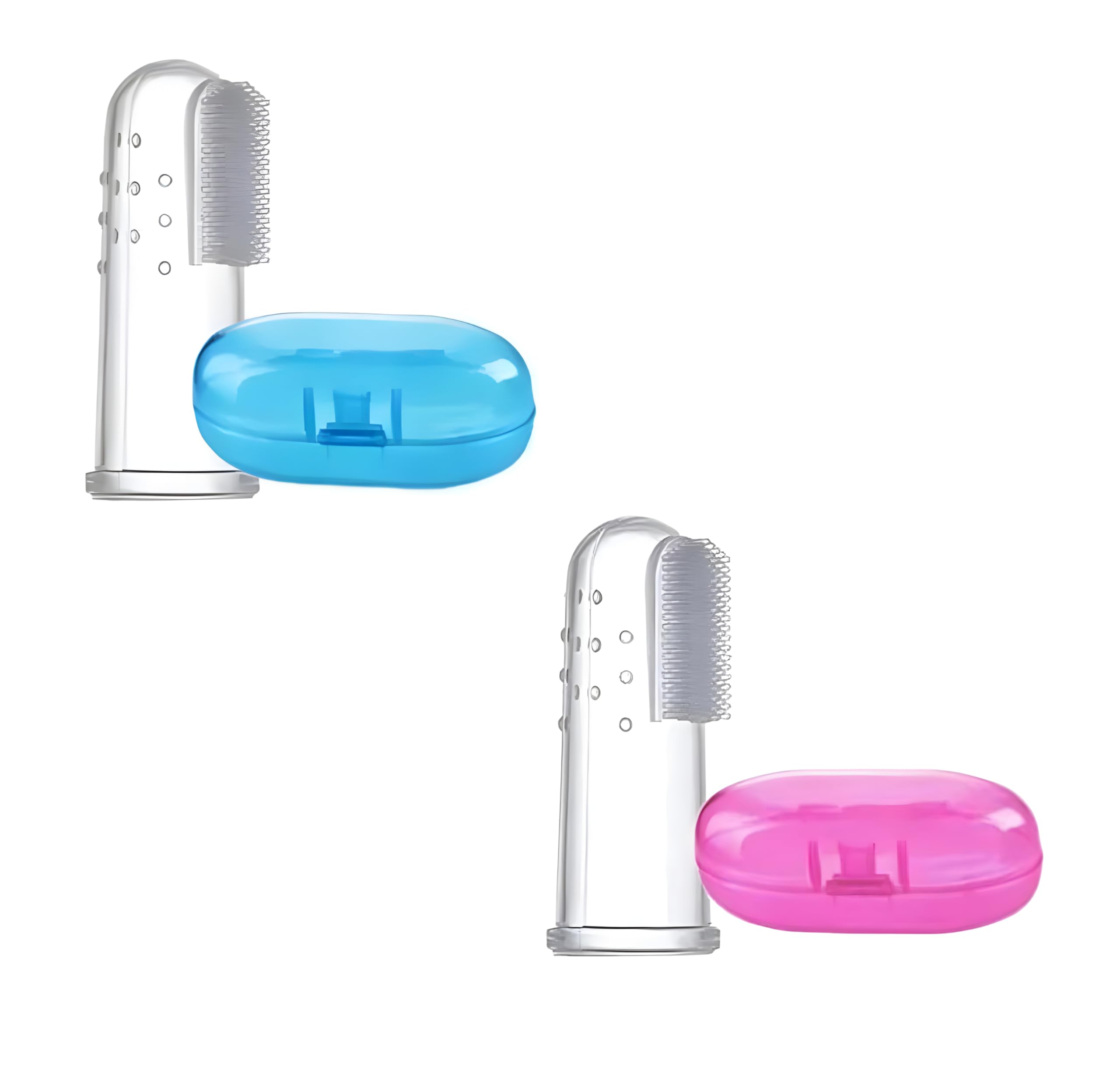 Baby Finger Toothbrush Set with Case, Soft Silicone Brush for Infant Oral Care, Gentle Gum Massager & Teeth Cleaner for Newborns and Toddlers, BPA-Free, Safe & Easy to Use (Multicolor)-image-45