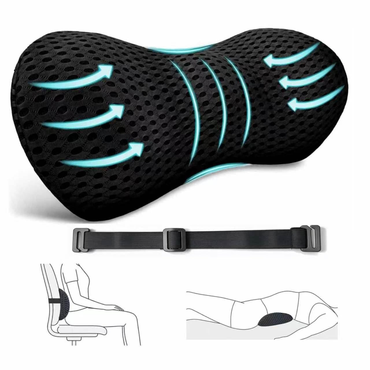 Photo 1 of Jenzelix Lumbar Support Pillow - Ergonomic Memory Foam