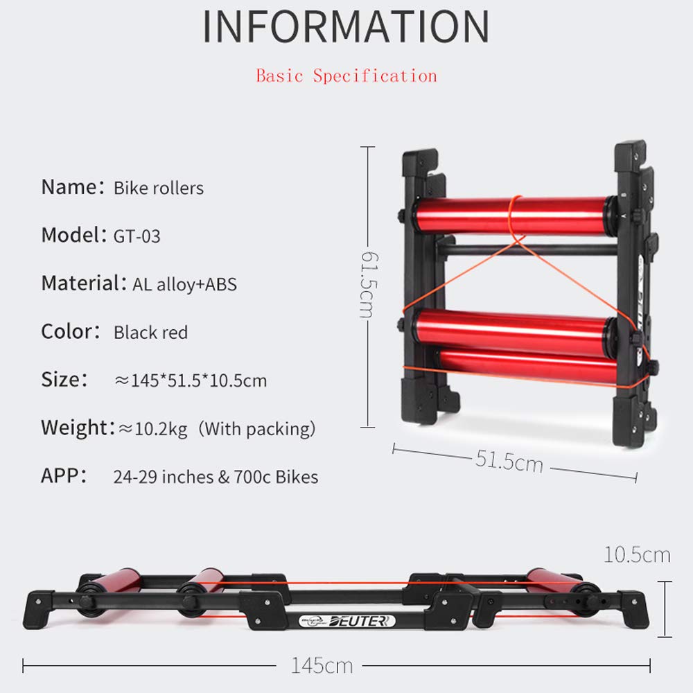 Rodillos de Entrenamiento para Bicicleta, Rodillo de Bicicleta de Ejercicio estacionario para Interiores, Soporte para cinturón de Entrenamiento, aleación de Aluminio, MTB, Bicicleta de Carr