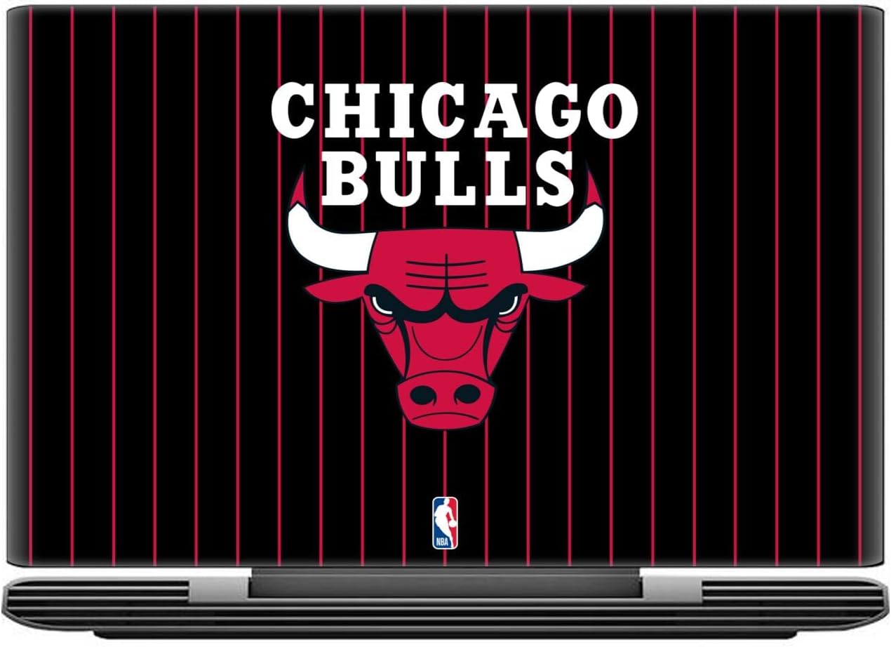 Head Case Designs Officially Licensed NBA Black Pinstripe Design Chicago Bulls Logo Vinyl Sticker Skin Decal Cover Compatible with Asus Vivobook 14 X409FA-EK555T