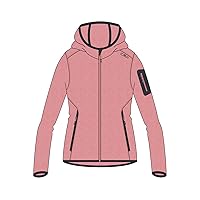 CMP Giacca in Knit-Tech da Donna con Cappuccio Fisso, Orchidea