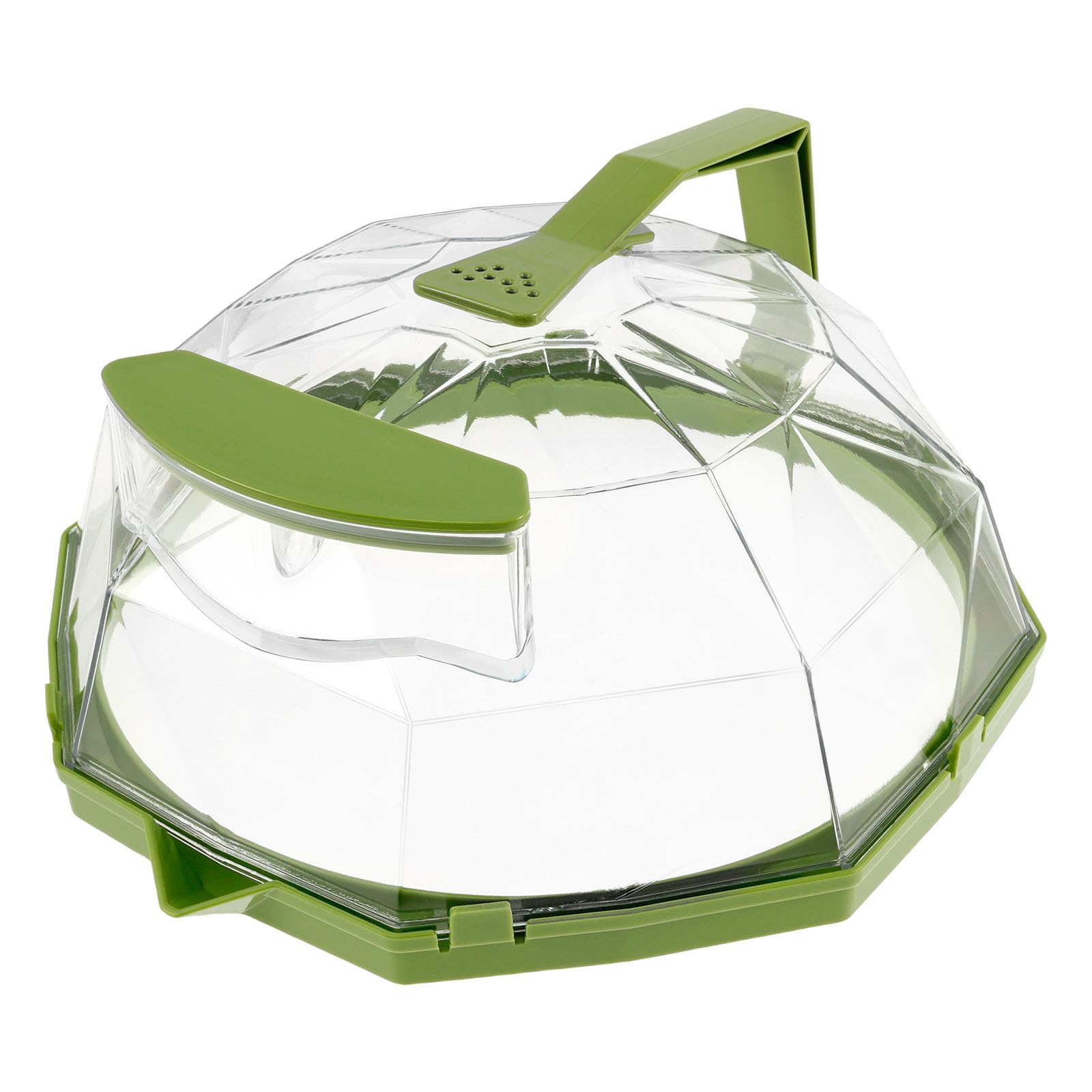 ZJRDYYK Microwave Splatter Cover, Microwave Cover with Water Steamer and Handle, Plate Cover for Microwave Oven, Microwave Splatter Guard, Dishwasher Safe