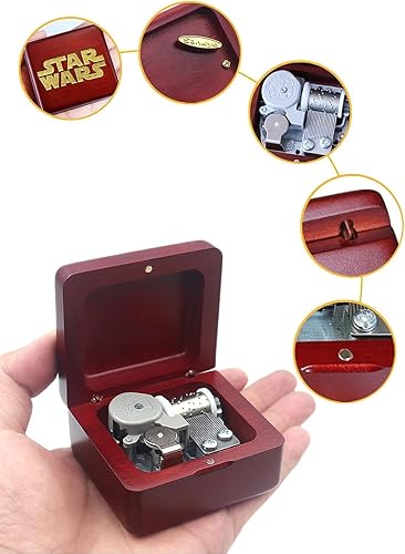 Miniatura 85 de Caja de música Sinzyo con mecanismo de madera tallada clásica caja musical regalo para Navidad, cumpleaños, día de San Valentín, el mejor regalo