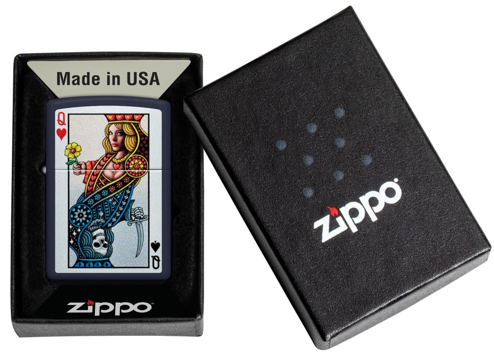Accendino Zippo®, Accendino Antivento Ricaricabile Zippo, Realizzato in Metallo con Caratteristico "click" Zippo, Made in USA, Ottima Idea Regalo
