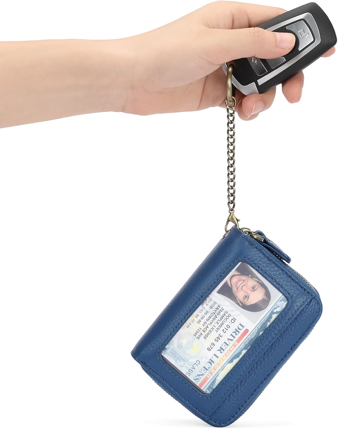 GOIACII Small Genuine Leather Wallet for Women, RFID Blocking Credit Card Holder Wallet - Image 7