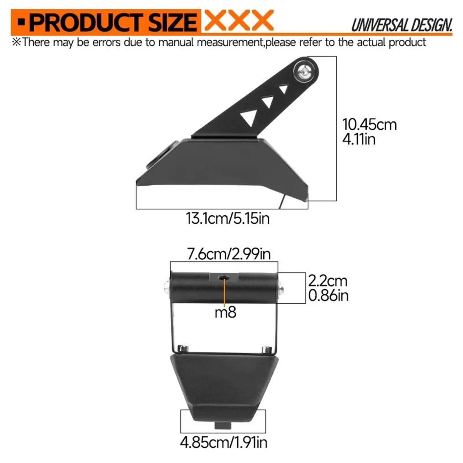Motocyklowy uchwyt do nawigacji Zmodyfikowana nawigacja pasująca do Forza 350 z wielofunkcyjnym uchwytem rozszerzającym do telefonu komórkowego Uchwyt GPS(Expansion bracket)