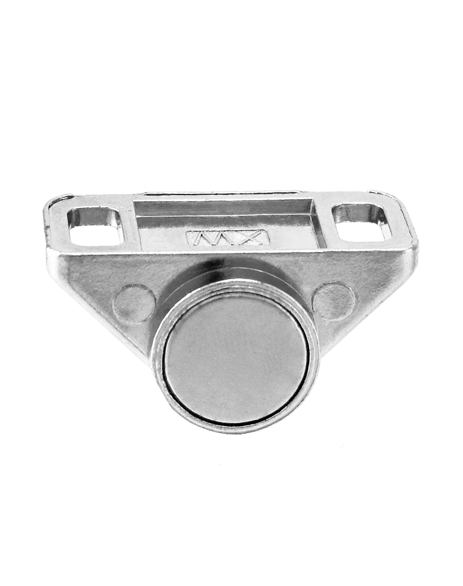 QWORK® 4 Pezzi Chiusura Magnetica Per Porta, Calamite Per Mobili, Lega Di Zinco, Con Viti, Argento, Adatto Per Cassetti, Mobili Da Cucina