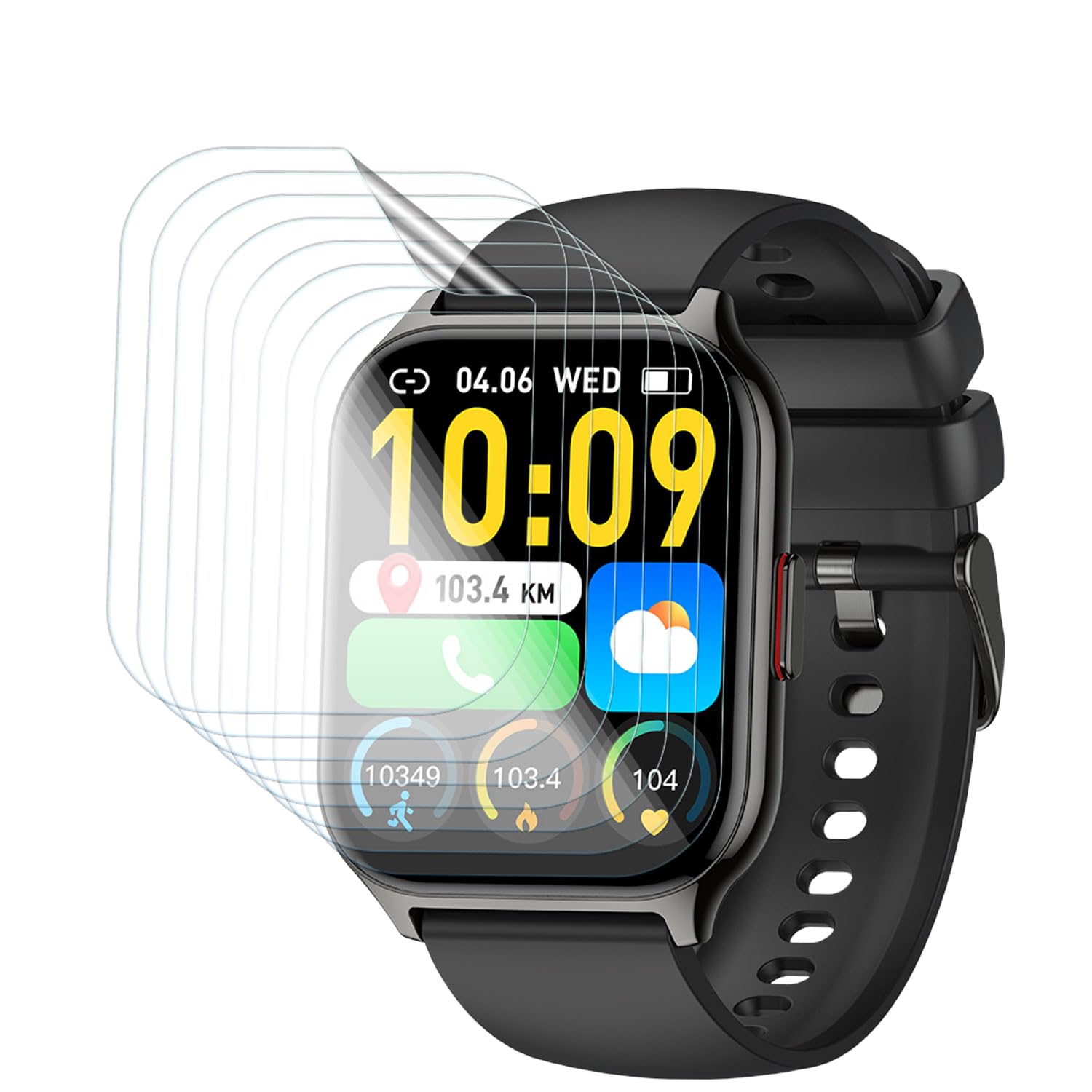 [8-Pack] Screen Protector Compatible with Popglory/Kimeag/ZOSKVEE - P95, Soft TPU Anti-Scratch Bubble Free HD Clear Crystal Screen Protector Films for P95 2.01 Inch