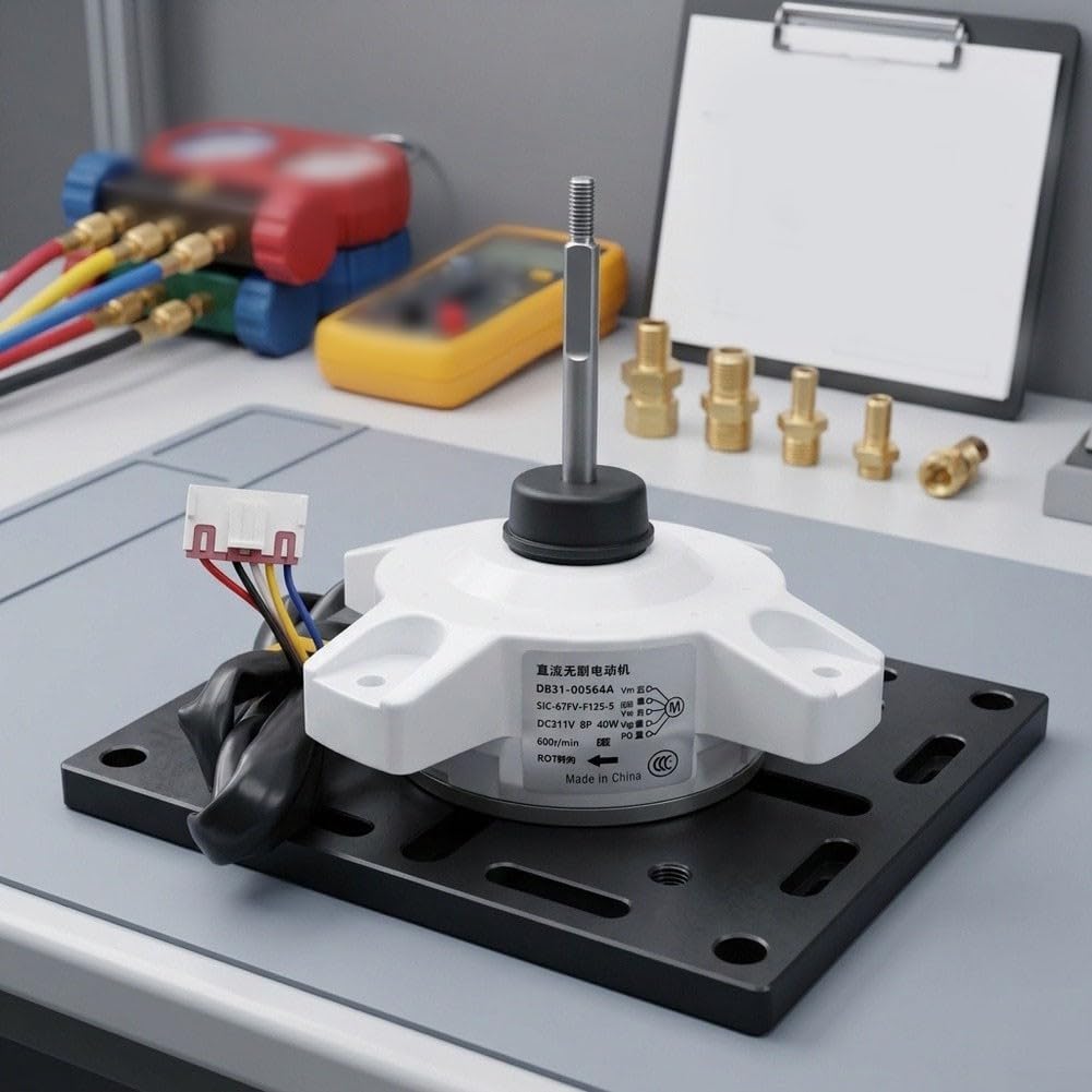 Motore del ventilatore del condizionatore d'aria, CC 310 V 24 W, ventola di raffreddamento senza spazzole, ricambio silenzioso, ad alta efficienza energetica, per casa e ufficio uso quotidiano
