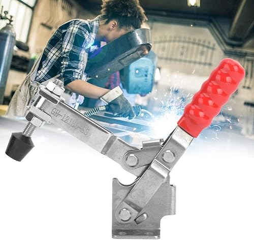 Miniatura 3 de Hilitand Abrazadera de palanca rápida 304 Abrazadera de palanca de acero inoxidable antideslizante herramienta de mano horizontal accesorio de