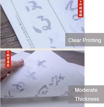 Tianjintang Chinese Calligraphy Ink Writing Sumi Tracing Rice Xuan Paper for Beginner Wang Xizhi Shi Qi Tie 84 Sheets