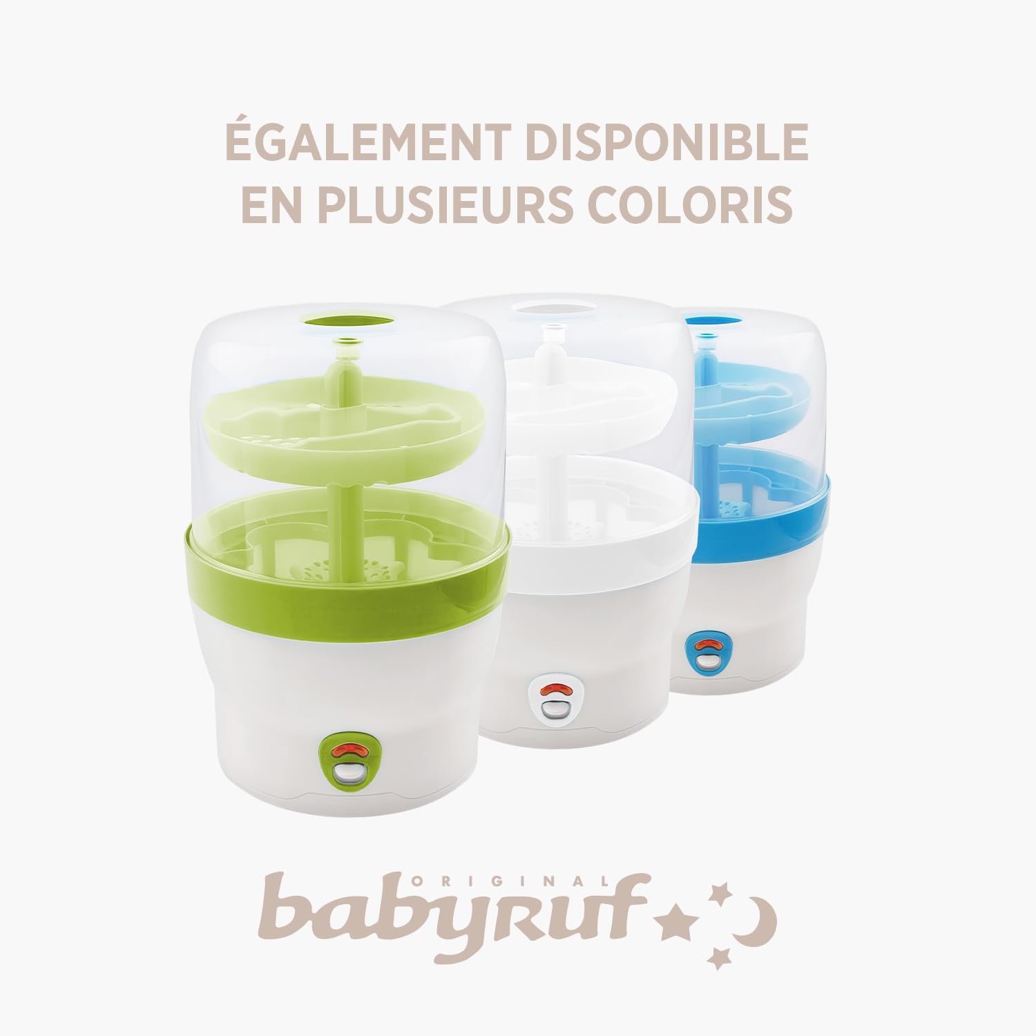 Olympia Stérilisateur de Bibérons à Vapeur Électrique Blanc, Beige