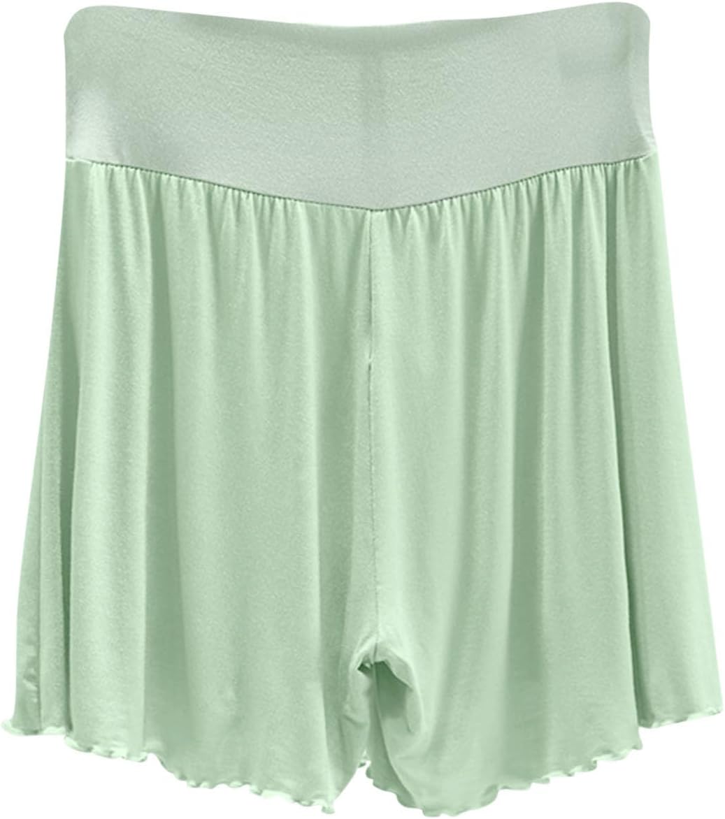 Womens Pajama Shorts Comfy Elastic Waist Lightweight Breathable Sleep Shorts Modal Cotton Soft Lounge Pj Bottoms