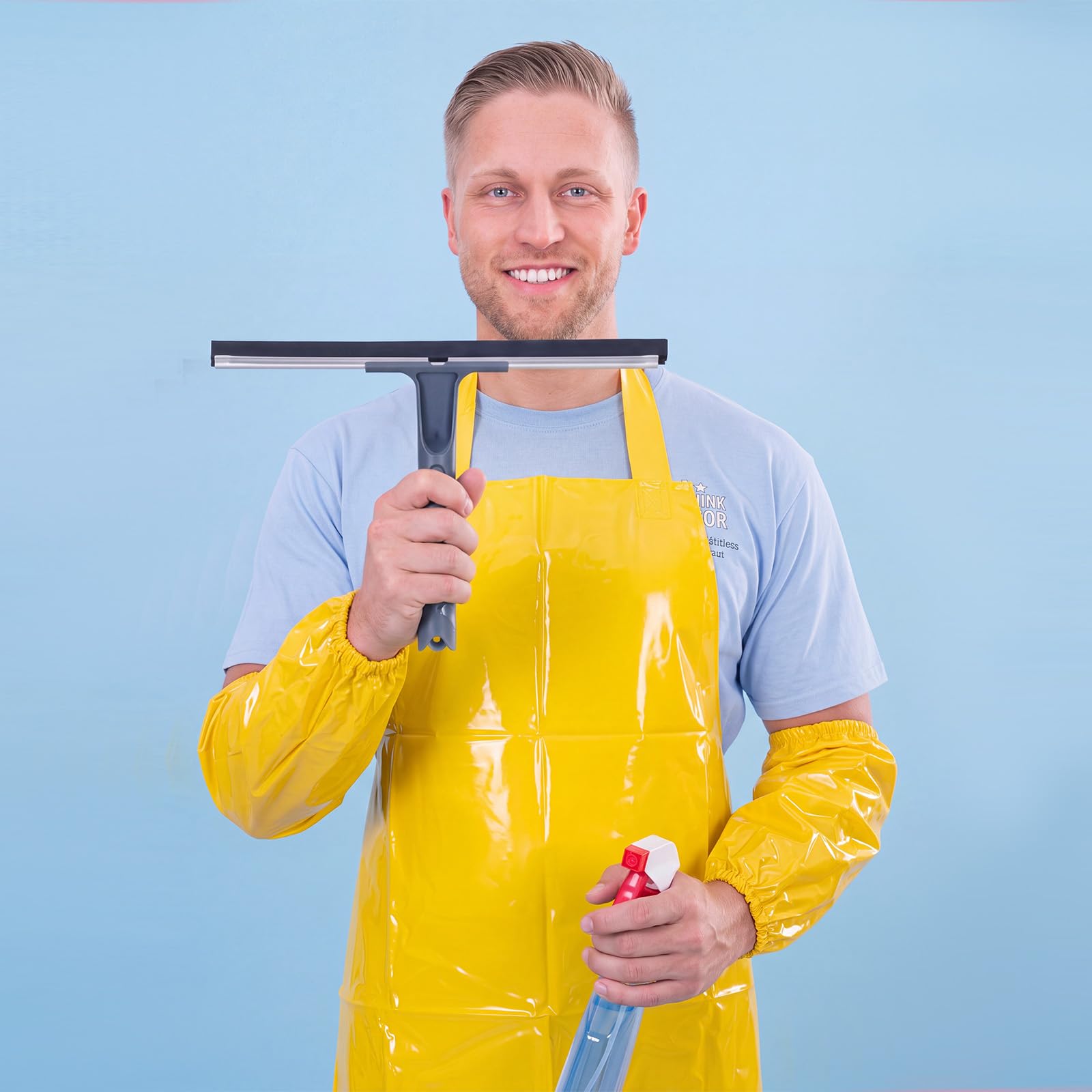 Twistover Wasserdichte Kunststoffschürze, strapazierfähig, öldicht, chemikalienbeständig, Latzschürzen, ultraleicht, mehrfarbig, für Geschirrspülen, Reinigen, Kochen, 8 Stück