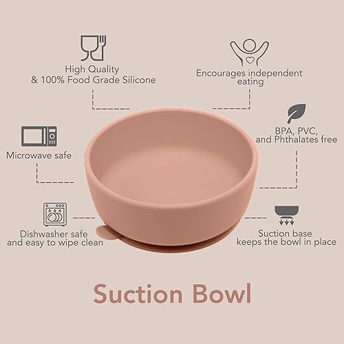 Miniatura 3 de noüka Tazón de succión  100% silicona de grado alimenticio  Viene con elevadores de pestaña y base de succión  Antideslizante y suave  Apto para