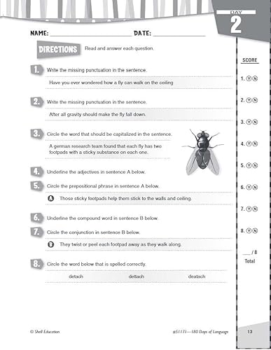 Shell Education SEP51171 180 Days Of Language For Sixth Grade thumb #5