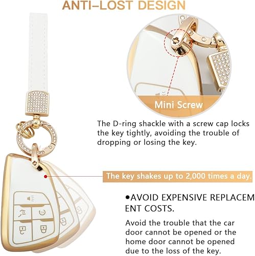 Miniatura 7 de 1797 Funda para llavero Buick Envision se adapta a GMC Sierra 1500, accesorios para llavero de automóvil, carcasa para control remoto, carcasa de 5