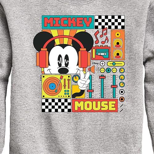 Disney - Mickey Mouse Rhythm Waves - Toddler & Youth Crewneck Fleece Sweatshirt3