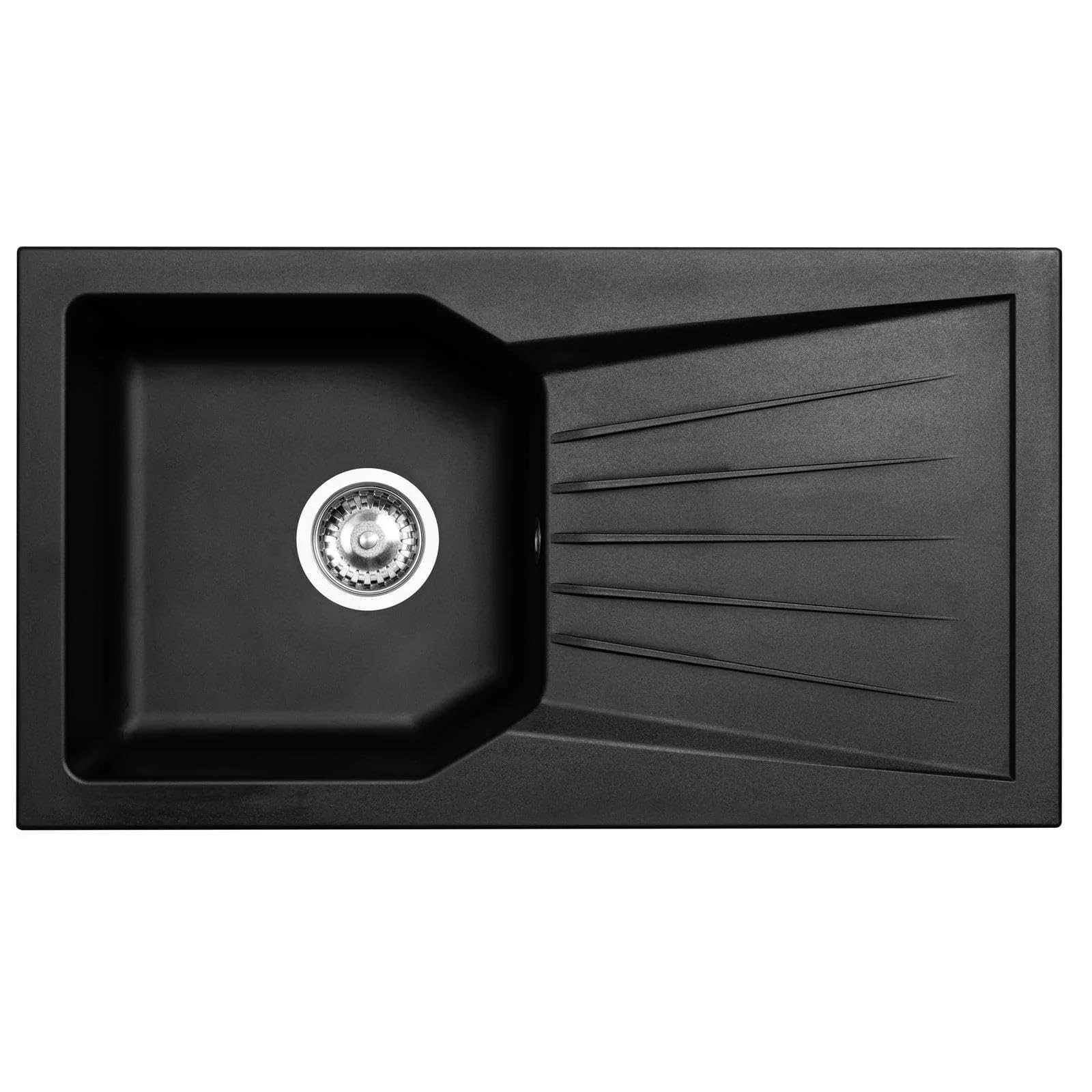 LD780BL Fregadero Negro 1 Seno con Escurridor Composite BIO