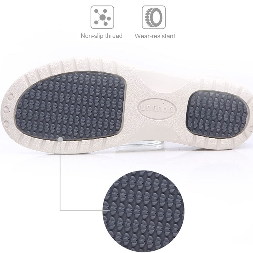 Yytcsjz Zapatos De Ancho Ancho para Hombre, Zapatillas para Caminar con Cierre Ajustable, Ligeras para Edema Diabético, Artritis Plantar, Pies Hinchados (Color : Gray, Size : 43 EU)
