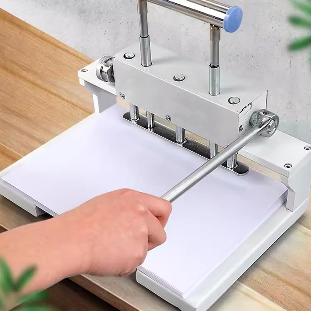Robuster Locher, 3-Loch-3-Nadel-Bindemaschine, 30 Mm Bohrstärke, Papiereinzugsbreite 310 Mm, Für Archive, Gutscheine, Dokumente, Sammelalbum, Büro- Und Schulbedarf