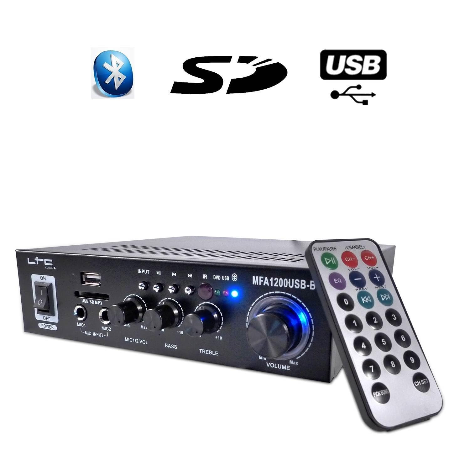 Ibiza Pack d'initiation 11-15 Ans DJ-Player 2 Bluetooth Noir