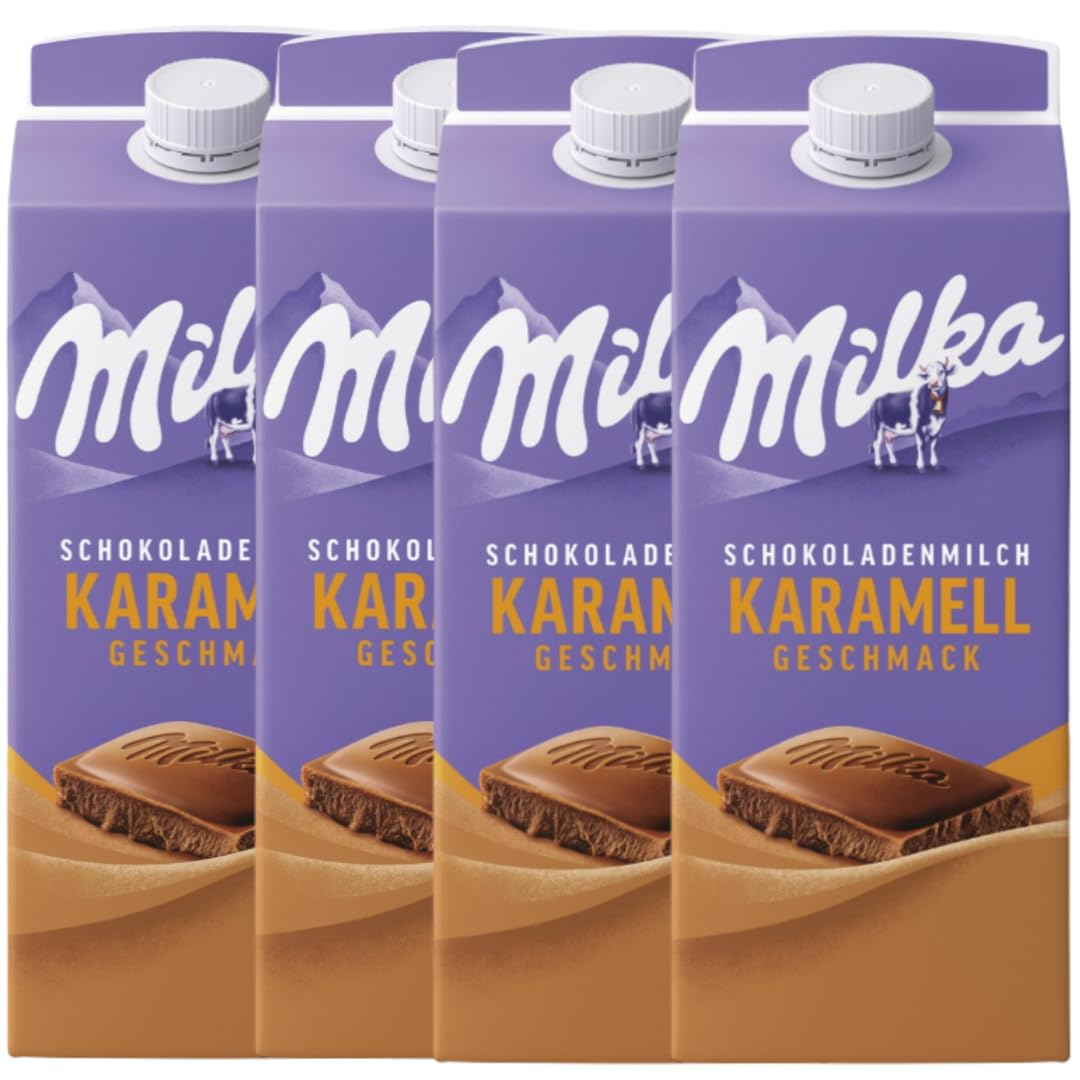Schokoladenmilch Karamell Geschmack Milch Original 750 Mililiter X 4 STÜCK