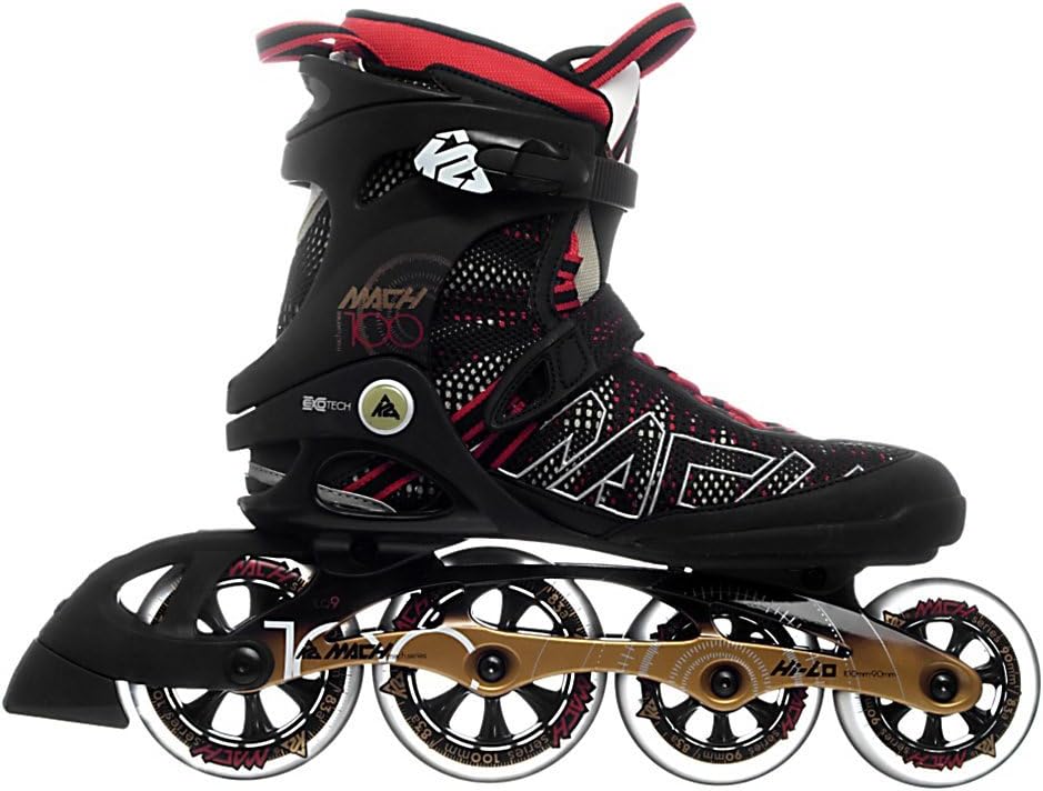 Amazon.com : K2 Sports Men's Mach 100 Custom Fit Skates (8) : Racing ...