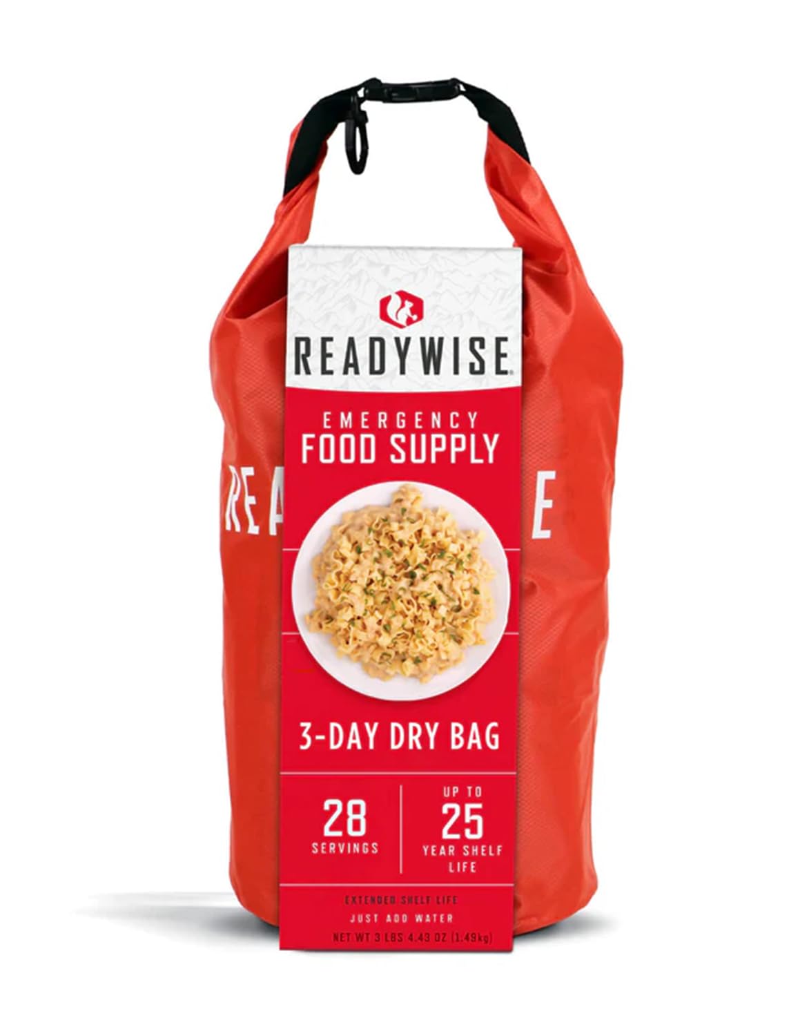 ReadyWise, 28 Portionen, Frühstück, Mittag- Und Abendessen, Grab & Go Dry-Bag, Gefriergetrocknet, Bis Zu 25 Jahre Haltbarkeit, Notfallnahrung, 3 Tage Für 1 Person