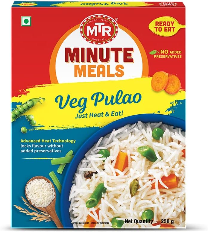 MTR Ready to Eat Vegetable Pulao, 250g