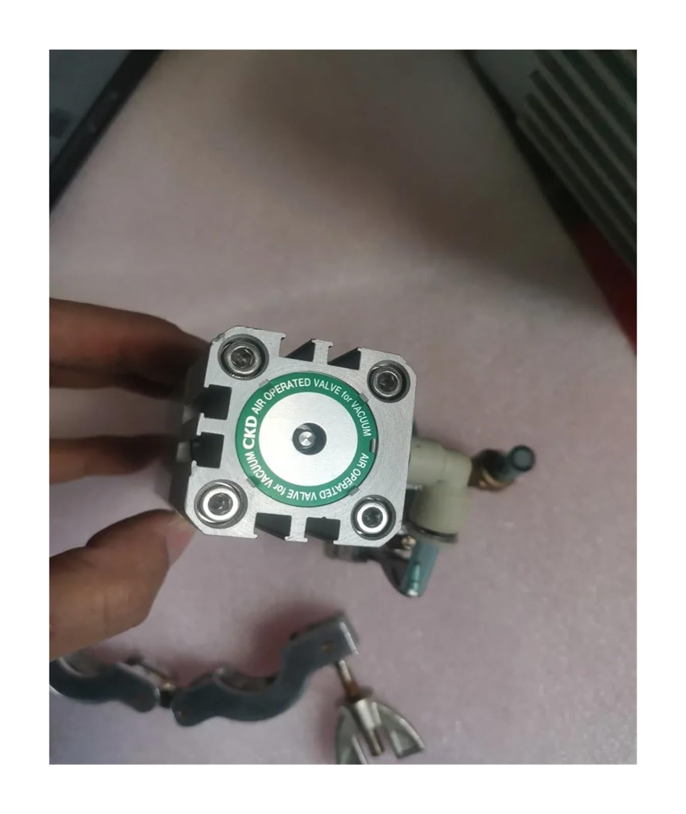 Válvula de Mariposa neumática electromagnética vacío Manual(KF16)