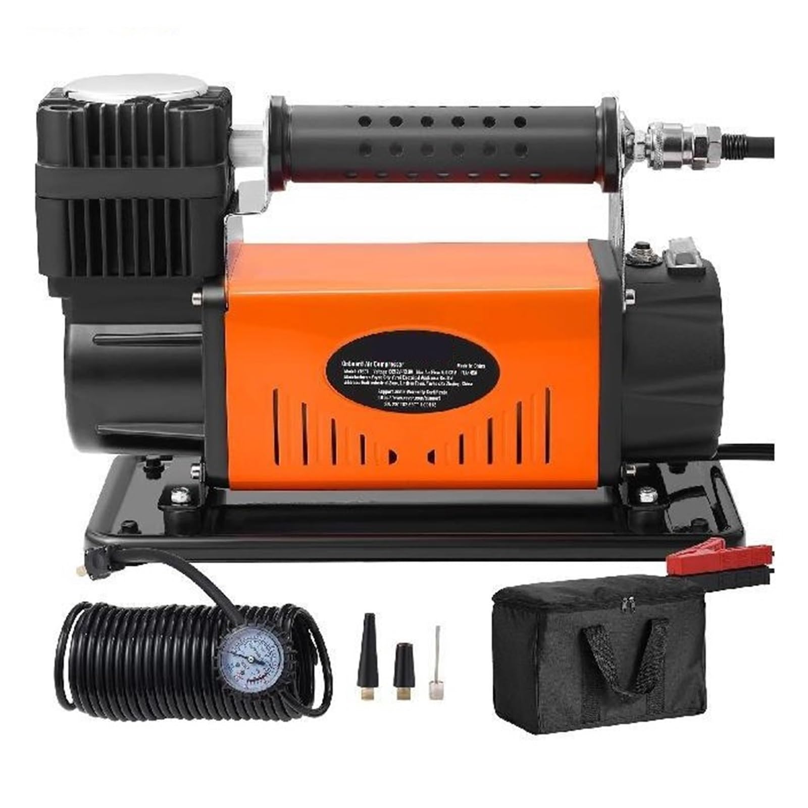 Sprężarka Powietrza 12V Heavy Duty 150PSI Samochodowa Offroad Przenośna Pompa Do Pompowania Opon Ciężarowych Pojazdu SUV Natychmiastowa Inflacja
