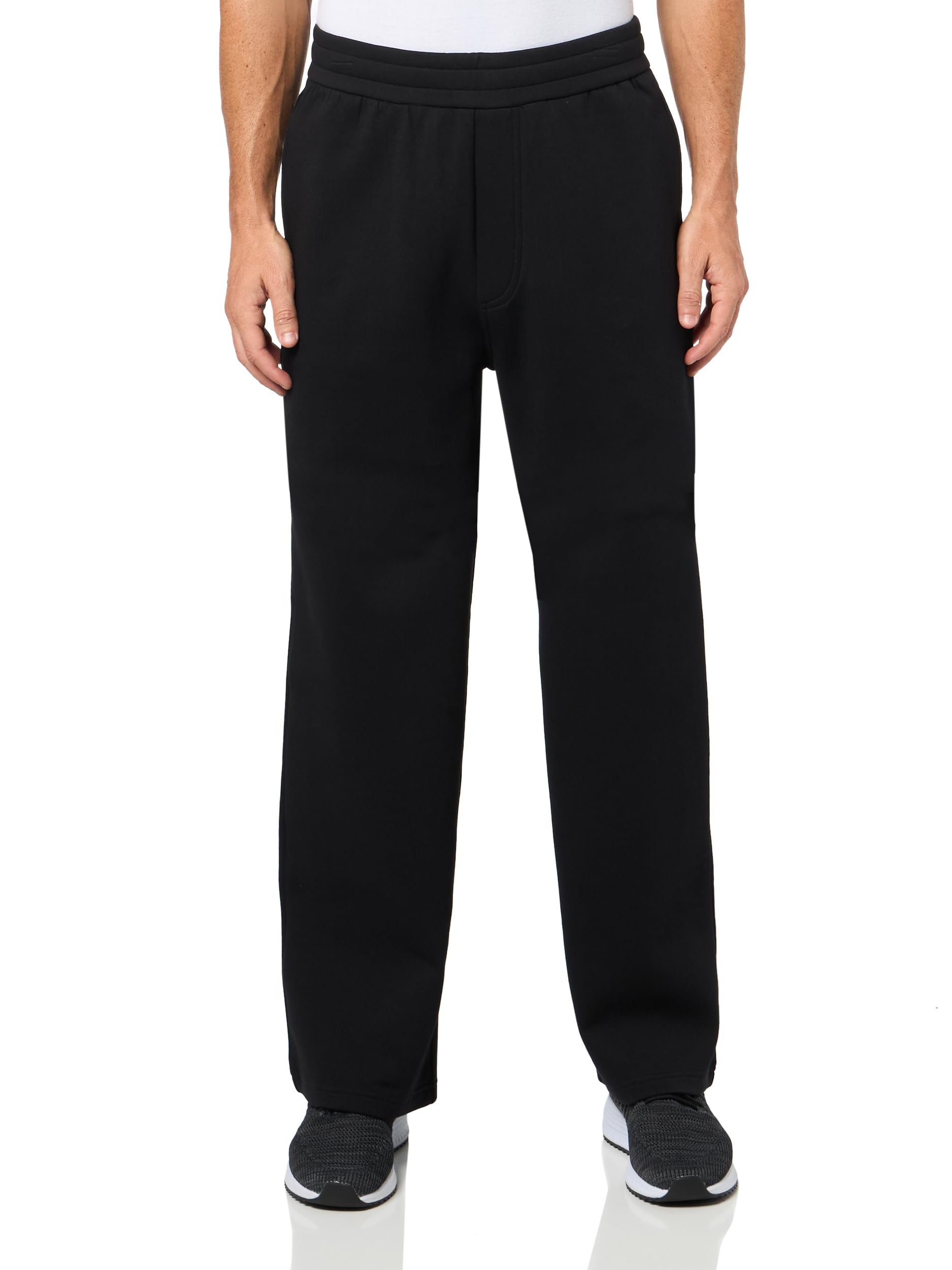 Armani Exchange Mens Straight Leg Stretch Bonded Cotton Trouser