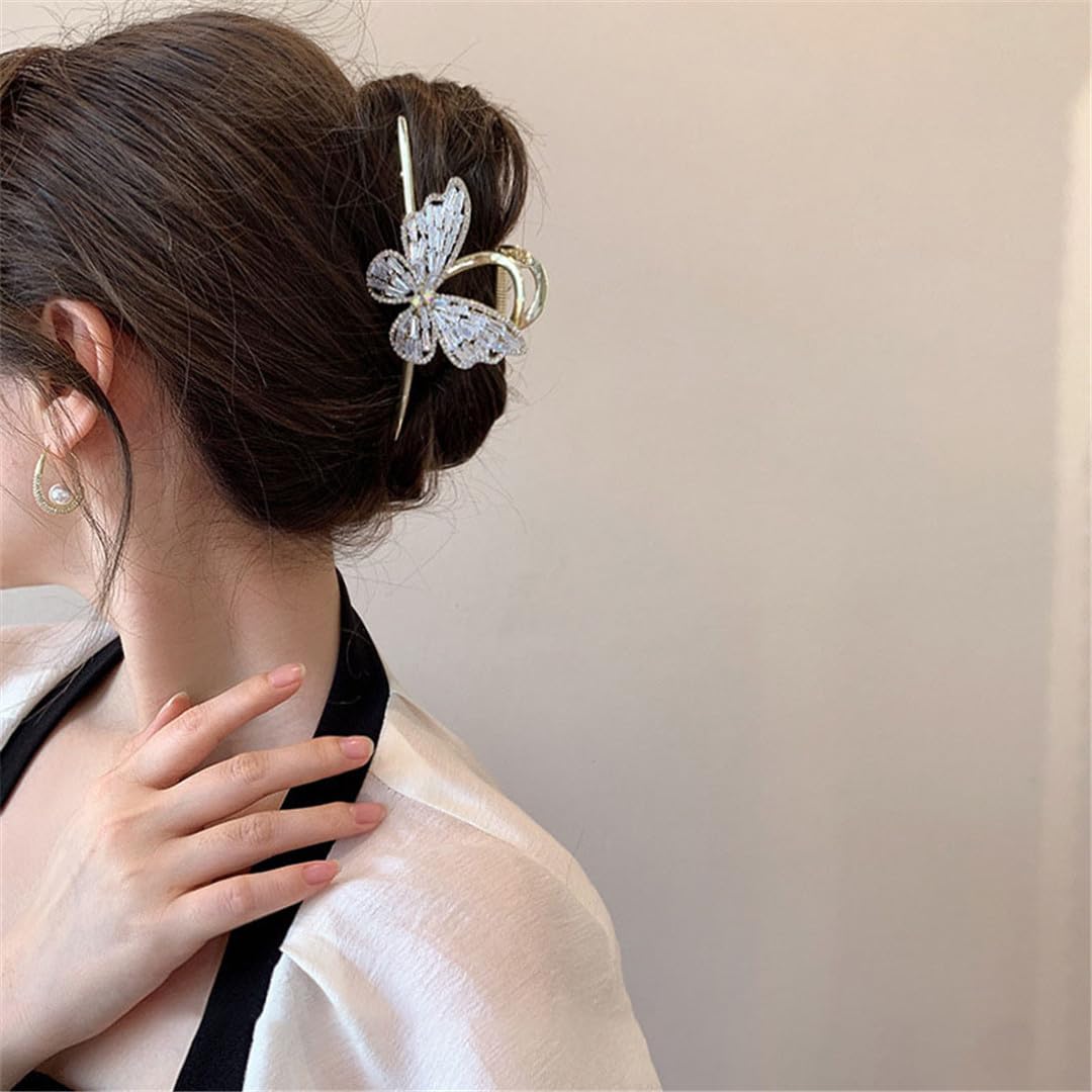 Forcine per capelli cinesi, forcine per capelli con clip grande per donne forcine per capelli con diamante clip per capelli pinza pinza artigli coda di cavallo artiglio clip