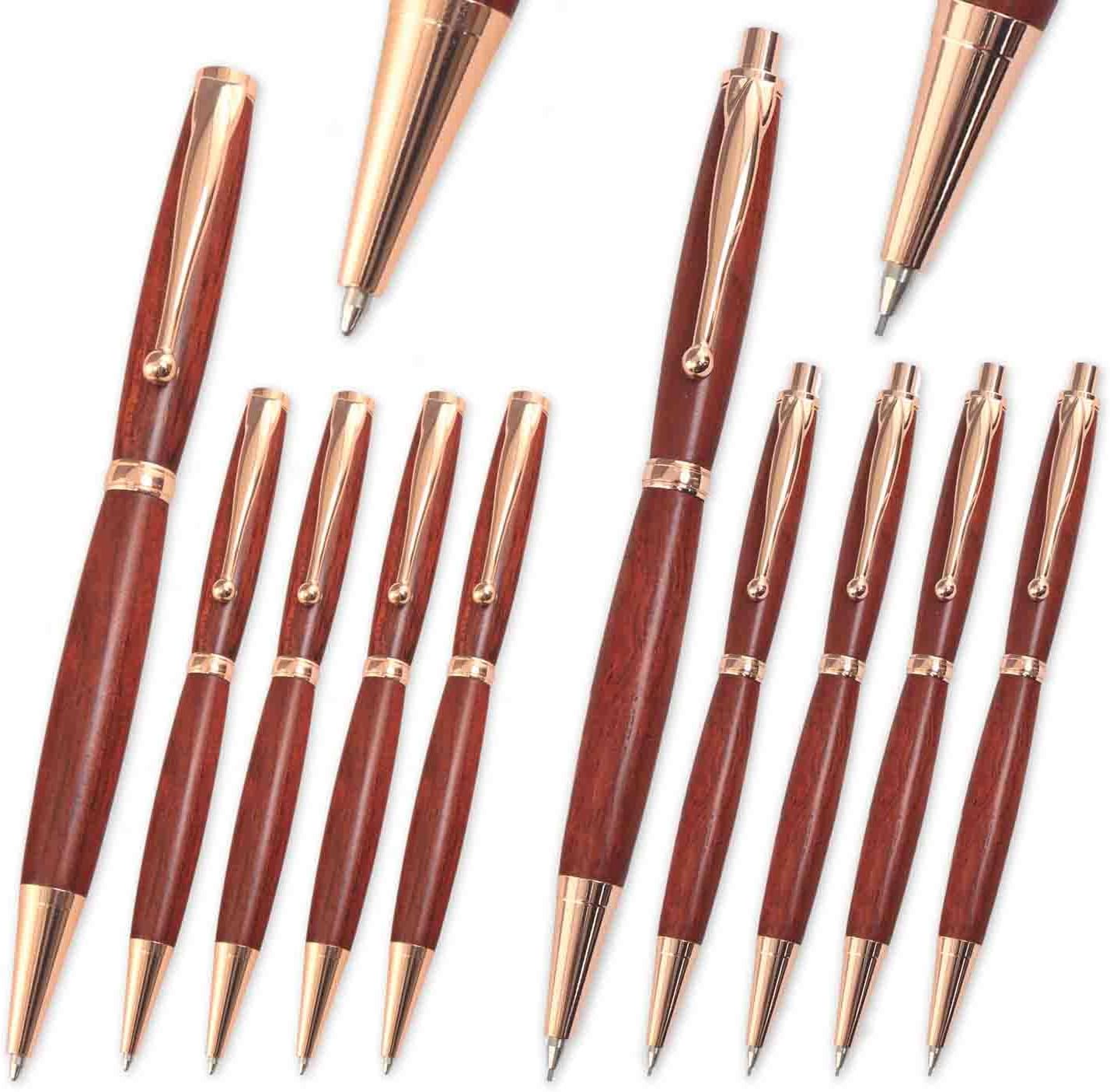 Fancy Pen and Pencil Kit Combo Set - Copper, 10 Pack
