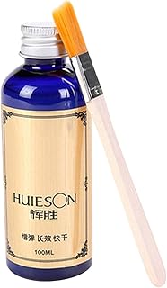 Table Tennis Racket Glue, 100ML Quick Dry Liquid Rubber Adhesive, Long Lasting Ping Poong Glue, Sports Tool for Assembling Table Tennis Paddle, Table Tennis Ball Speed Enhance Glue with Brush