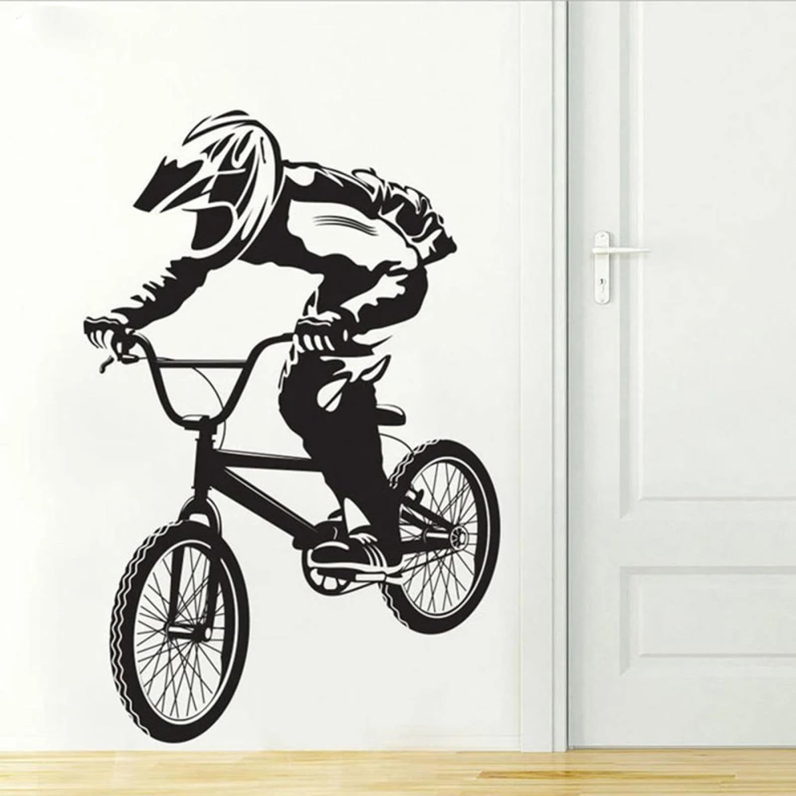WEIMEIJIE Bicycle wall Stickers for Living Room, Bicycle Racing, Teenagers' Rooms, Boys' Rooms, Vinyl wall Stickers